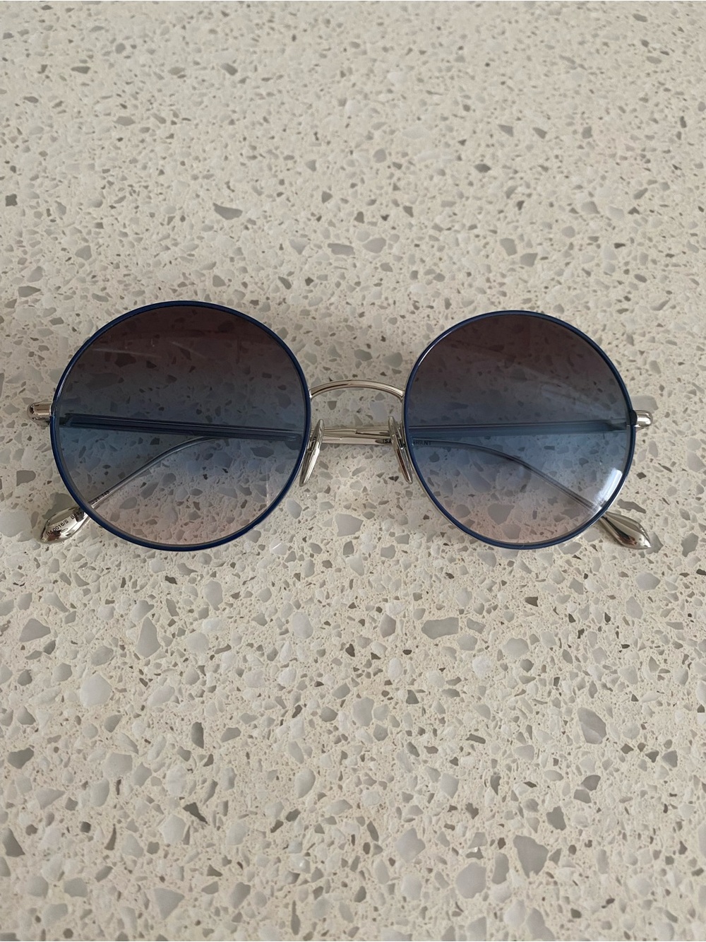 Isabel Marant Classic Round Blue Gradient Lens Sunglasses - Picture 1 of 5